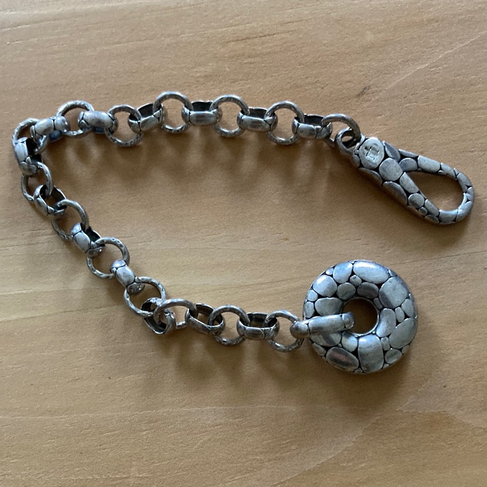 Sterling Silver John Hardy Toggle Disc Bracelet